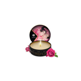 Mini bougie de massage à la rose 30ml 